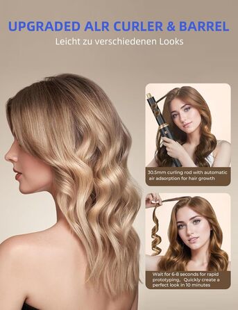 Набір Airstyler 5 в 1: фен-щітка, локони, об'єм, випрямлення. Підходить для сушіння та укладки волосся. (EU штекер)