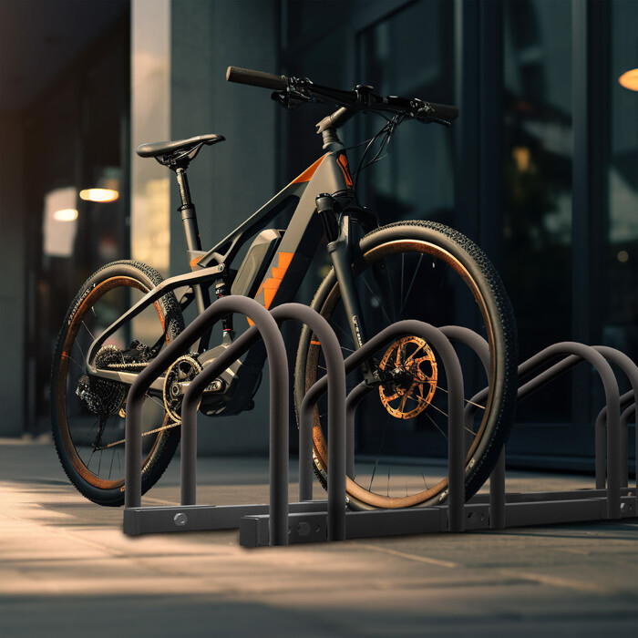 Relaxdays Bicycle Stand for 6 Bikes