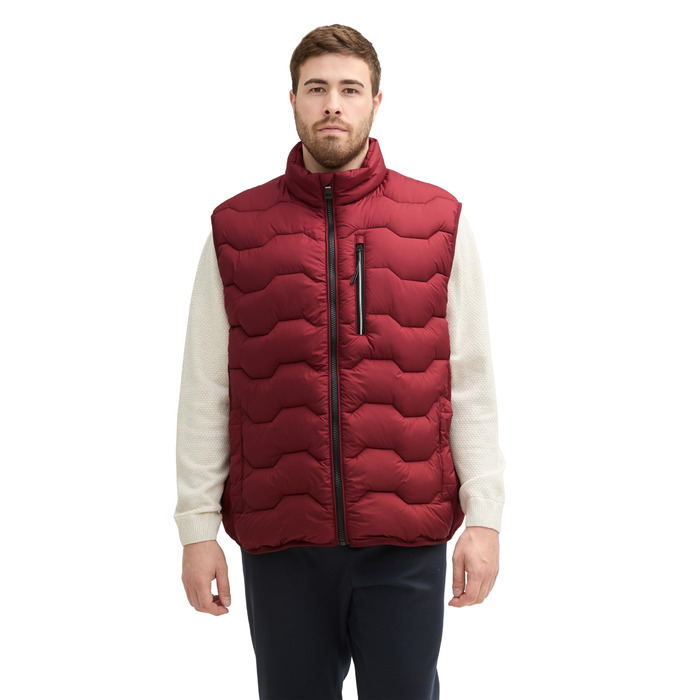 Жилет чоловічий TOM TAILOR (XXL, Бордовий Темно-Червоний)