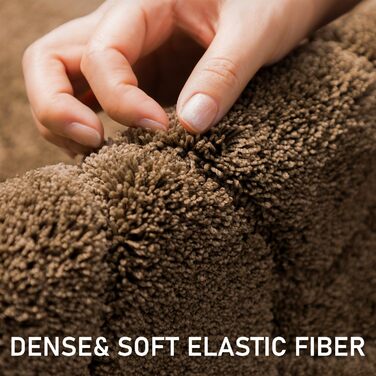 Килимок для дому 50x80 см, антиковзаючий, миючий, для входу, саду, тераси (коричневий)