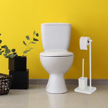 Relaxdays Toilet Set with 2 Replacement Brush Heads