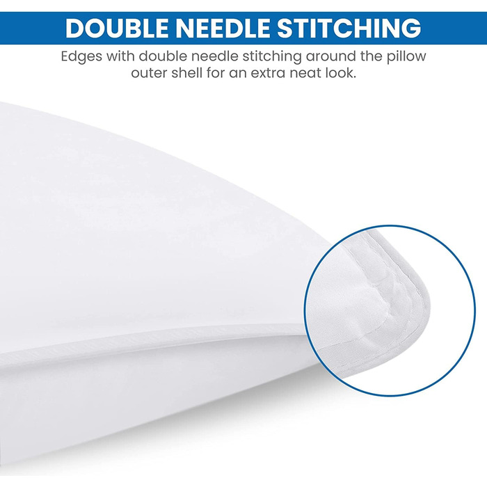 Utopia Bedding Pillow Set (2-Pack), 40 x 80 cm Sleeping Pillow, Breathable and Soft Pillow (White) 40x80 cm (2 Pack) White 2