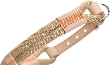 Нашийник для собак HUNTER Malia, бордово-коричневий, з м'якого шнура та міцної шкіри, легкий, зносостійкий, сучасний та елегантний дизайн, яскраві кольори, Made in Germany, розмір 45, бордово-коричневий