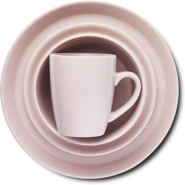Stone Lain Albie: Сервіз з 16 частин з кераміки, рожевий (для 4 осіб)