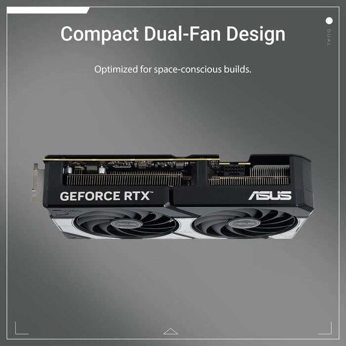 Ігрова відеокарта ASUS Prime GeForce RTX 5070 12GB GDDR7 OC Edition Dual, чорна