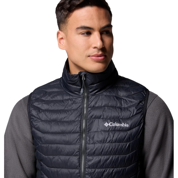 Жилет Columbia Powder Pass Hybrid - чоловічий, утеплений, чорний (L)
