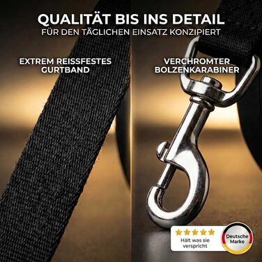 Висувна поводок для собак HUND IST KÖNIG 5м | Для малих та великих собак | Зручна ручка, міцна | Білий, чорний