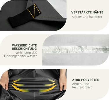 Намет Overmont 3x3м, Тент, Сонячний Павільйон з 6 кілочками та 6 мотузками. Захист від сонця для гамака, відпочинку на природі, подорожей та пікніків (Чорний)