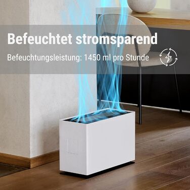 Зволожувач повітря Stadler Form Noah Pro, білий, для великих приміщень (110 м²), WiFi, App, гігростат, тихий