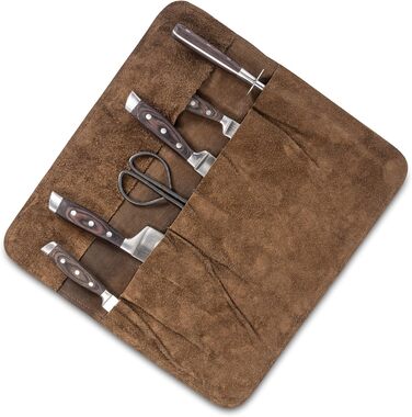 Chef's Knife Bag Leather - Genuine Leather Chef's Knife Roll Large – Knife Bag Chef's Knife Lockable - Chef's Bag Sam
