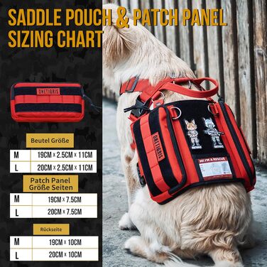 Шлейка для собак OneTigris Guardian з 3 D-подібними кільцями та великою кишенею, червона (M)