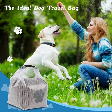 Сумка для зберігання корму для тварин, 2 шт., складана, BPA-free, харчова, для домашніх тварин, зберігає свіжість, для кемпінгу, перевезення, подорожей, прозора