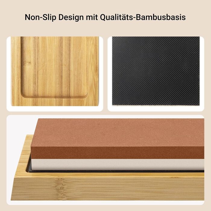 Набір точильного каменю Schleifstein 400/1000 та 1000/6000 з підставкою, для заточування ножів, японський точильний камінь