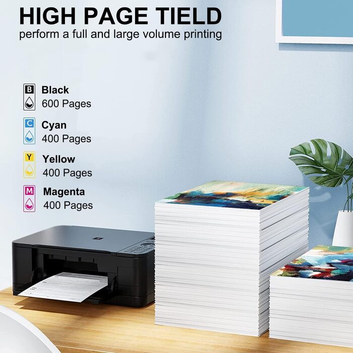 Комплект картриджів 963XL сумісні з HP OfficeJet Pro 9010, 9012, 9013, 9014, 9015, 9016, 9018, 9019, 9020, 9022, 9023, 9025, 9026 (чорний, блакитний, пурпуровий, жовтий)
