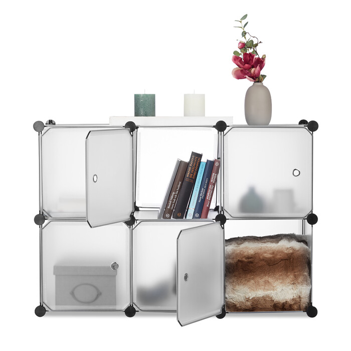 Relaxdays 6-Door Storage System