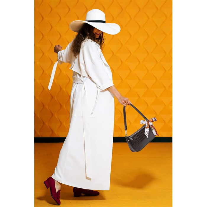 Сумка жіноча через плече крокодиляча шкіра ретро вінтаж коричнева #2 – маленька сумка-міні, класична сумка-шопер