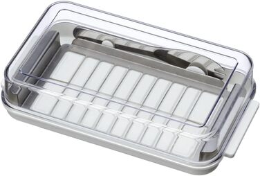 Stainless steel butter shaper and case Btg2dx (with a butter spreader)