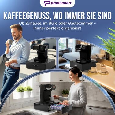 Тримач для капсул Tassimo Prodiumart - елегантний диспенсер на 64 капсули (чорний)