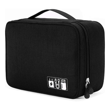 Органайзер для кабелів та аксесуарів XCWTBL: водонепроникний кейс для подорожей з 3 відділеннями