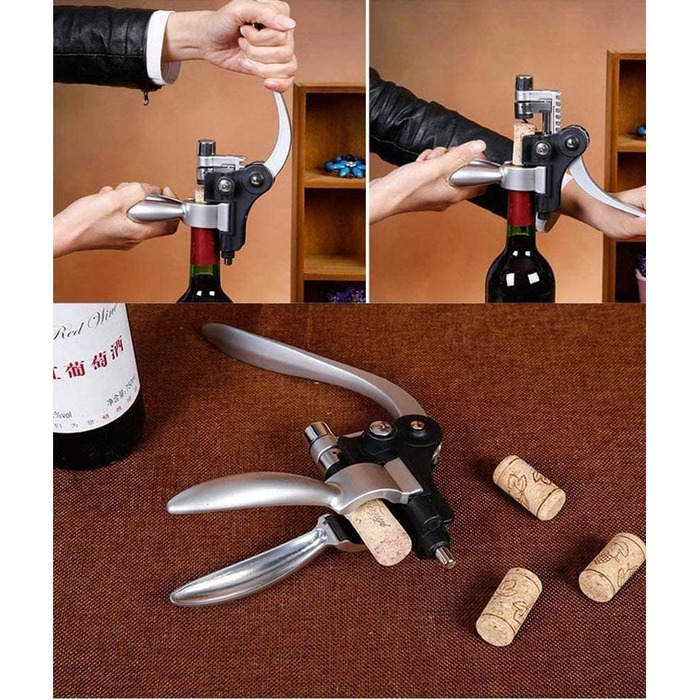 Набір для відкриття вина з фольєзорізачем та кришкою Screwpull, подарункова коробка