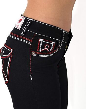 Жіночі джинси ESRA Straight Leg J755/J753, великі розміри, товсті шви