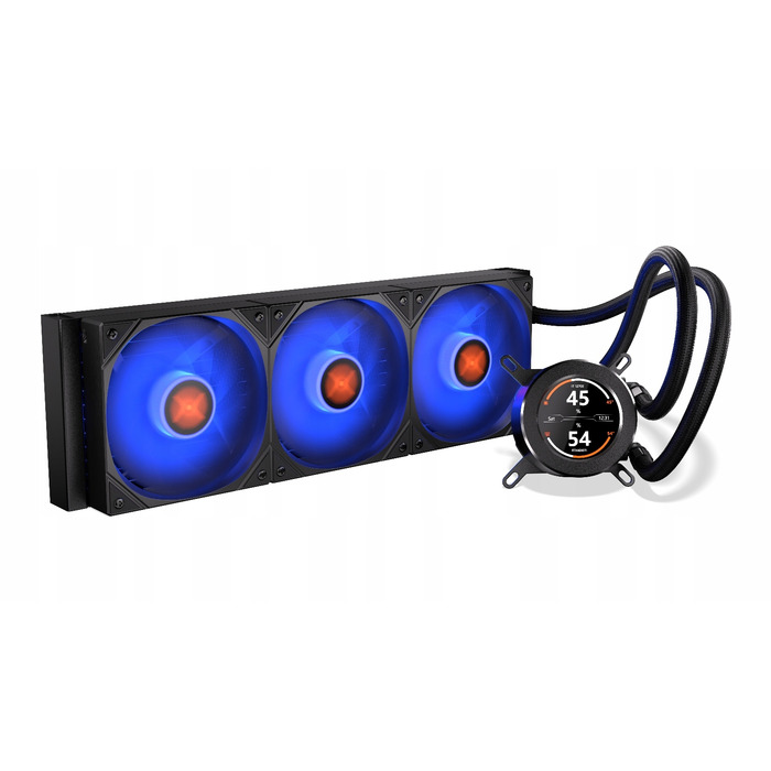 Рідинне охолодження процесора Krux HydroGlance 360 ARGB LCD, 3x 120мм, 4-pin