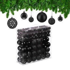 Relaxdays Set of 150 Christmas Baubles