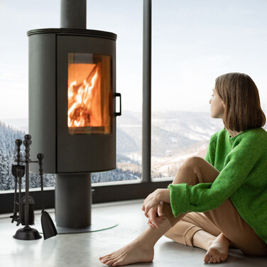 Relaxdays 5-Piece Fireplace Set in Black