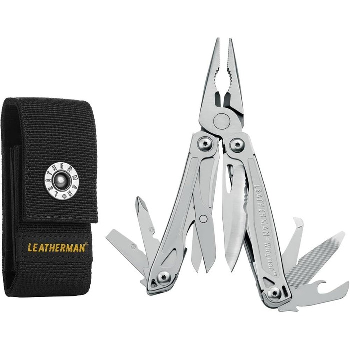 Leatherman Wingman Multi-Tool - 14 Tools for Every Situation - Stainless Steel, with Nylon Holster