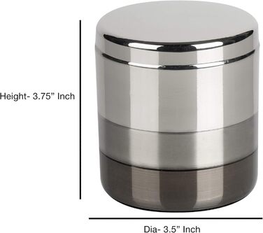 Набір аксесуарів для ванної кімнати Triune Elegante, 7 предметів, платина, нержавіюча сталь