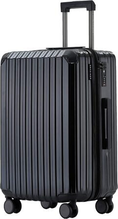 Чемодан з замком TSA, набір валіз, валіза-тролей, жорсткий корпус, чорний (Мітлер)