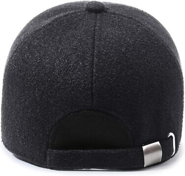 Кепка YAMEE для чоловіків на зиму з відкидними навушниками, тепла бейсболка, універсальний розмір (2361*Сірий)