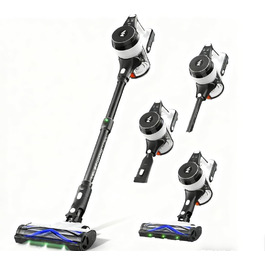 Бездротовий пилосос AlloyMove A01: потужність 550W, 48kPa, 65 хвилин роботи, фільтрація 99.9%, об'єм контейнера 1.5л, для волосся, килима, твердих поверхонь (чорний)