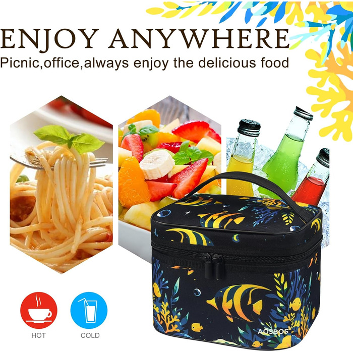 Сумка-холодильник для обіду: компактна, легка, водонепроникна, для роботи та школи