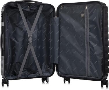 Набір валіз-ролерів (3 шт): M, L, XL, Elfenbeinweiß. Сучасний хардлайнер з коліщатками 360°, замком та зручною ручкою. Ідеальний для подорожей!