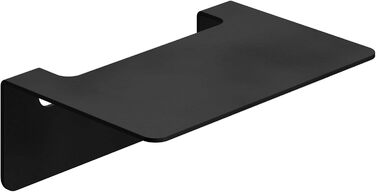WEISSENSTEIN Badablage without Drilling - Stainless Steel Shelf for the Bathroom - 14 x 9.5 x 5 cm (14 cm, Black)