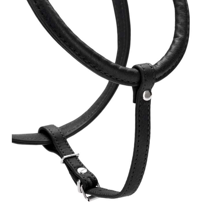 Нашийник для собак HUNTER Round & Soft Canadian UP, чорний, м'яка шкіра, безшовний, для догляду за шерстю, екологічний, Made in Germany, розмір XXS-XS