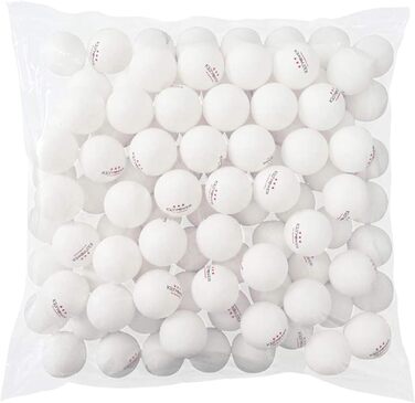 100PCS 3-Star Table Tennis Balls - Professional ABS Resin Ping Pong Balls for Training, Clubs, Adults & Kids
