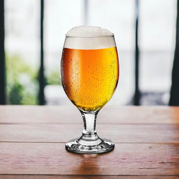Набір келихів для пива Biergläser 590 мл (24 шт) + Келихи для пшеничного пива 400 мл - Кришталеві, для чоловіків, можна мити в посудомийній машині