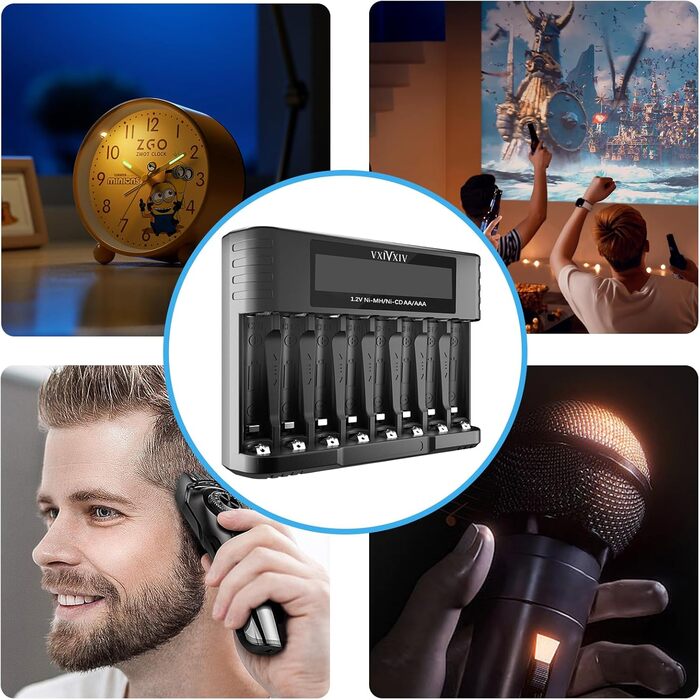 Зарядний пристрій NI-MH для AAA, AA та 1.2V NI-MH/NiCd акумуляторів