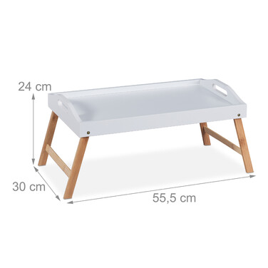 Relaxdays Folding Bed Tray