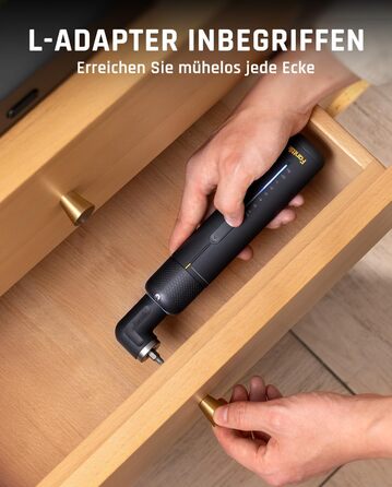 Fanttik S2 Pro: Акумуляторний шуруповерт 3.7V з набором біт, 7 рівнів крутного моменту, для меблів та ремонту