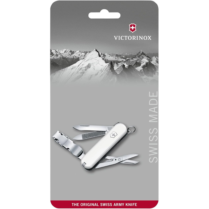 Мультитул Victorinox Nail Clip 580: манікюр, педикюр, 8 функцій, червоний