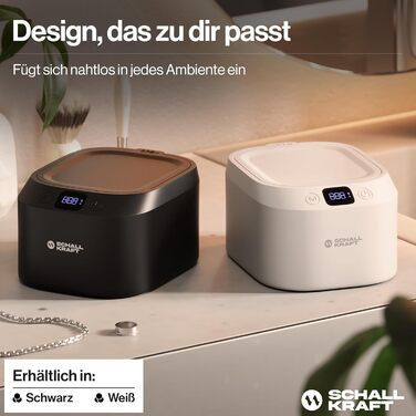 Ультразвукова ванна для чищення 48 кГц з УФ-дезінфекцією, чорна - для ювелірних виробів, зубних кап, брекетів та іншого