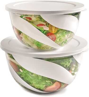 Набір салатниць 2 шт. з кришкою SNIPS | 3 + 5 л | Італія, без BPA