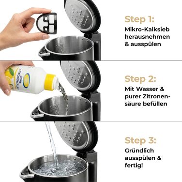 Електричний чайник Aeco AQA NEO з нержавіючої сталі, 1.7 л, 2150 Вт, без BPA, фільтр від накипу, бездротовий, CoolTouch, шампань срібло (Aqa Elite (чорний матовий))