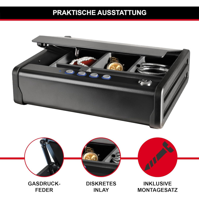 MASTER LOCK Portable Safe with Combination Lock and Cable - P008EML - Ideal for Electronics, Documents, Cash & More