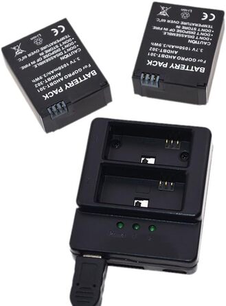 Акумулятор Suptig (2 шт) та подвійний зарядний пристрій для GoPro HERO3 / HERO3+ / AHDBT-301 / AHDBT-302