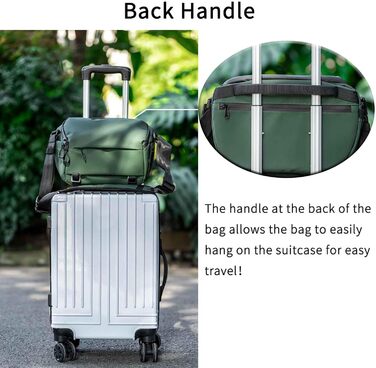 Сумка для камери INNOREL CB0611, 6 л, зелена. Сумка для фотографа, водонепроникна, з кріпленням для штатива, модульні вставки