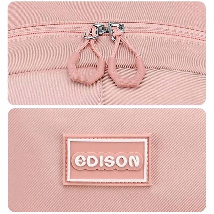 Багатовідсінковий шкільний рюкзак Edison, рожевий, 25 л